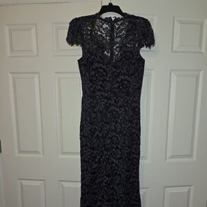 Elegant Lace Dress in Navy